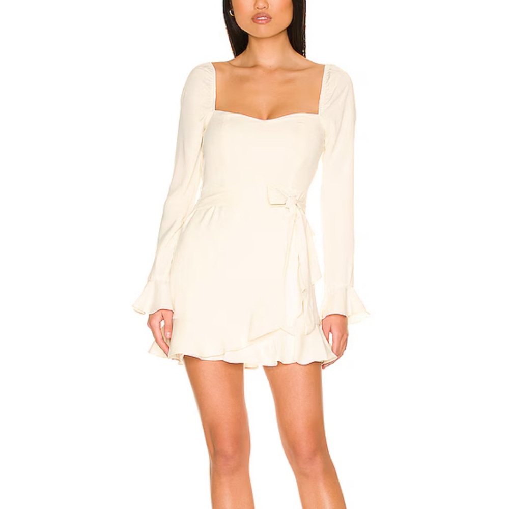 Khloe Ruffle Sleeve Mini Dress in Ivory
MORE TO COME